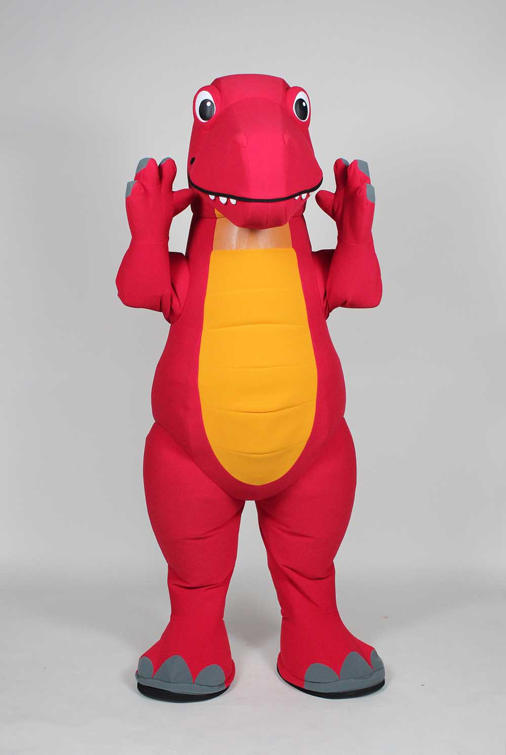 Red Dragon Dinosaur Mascot Costume