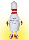 Tall Bowling Pin Mascot Costume